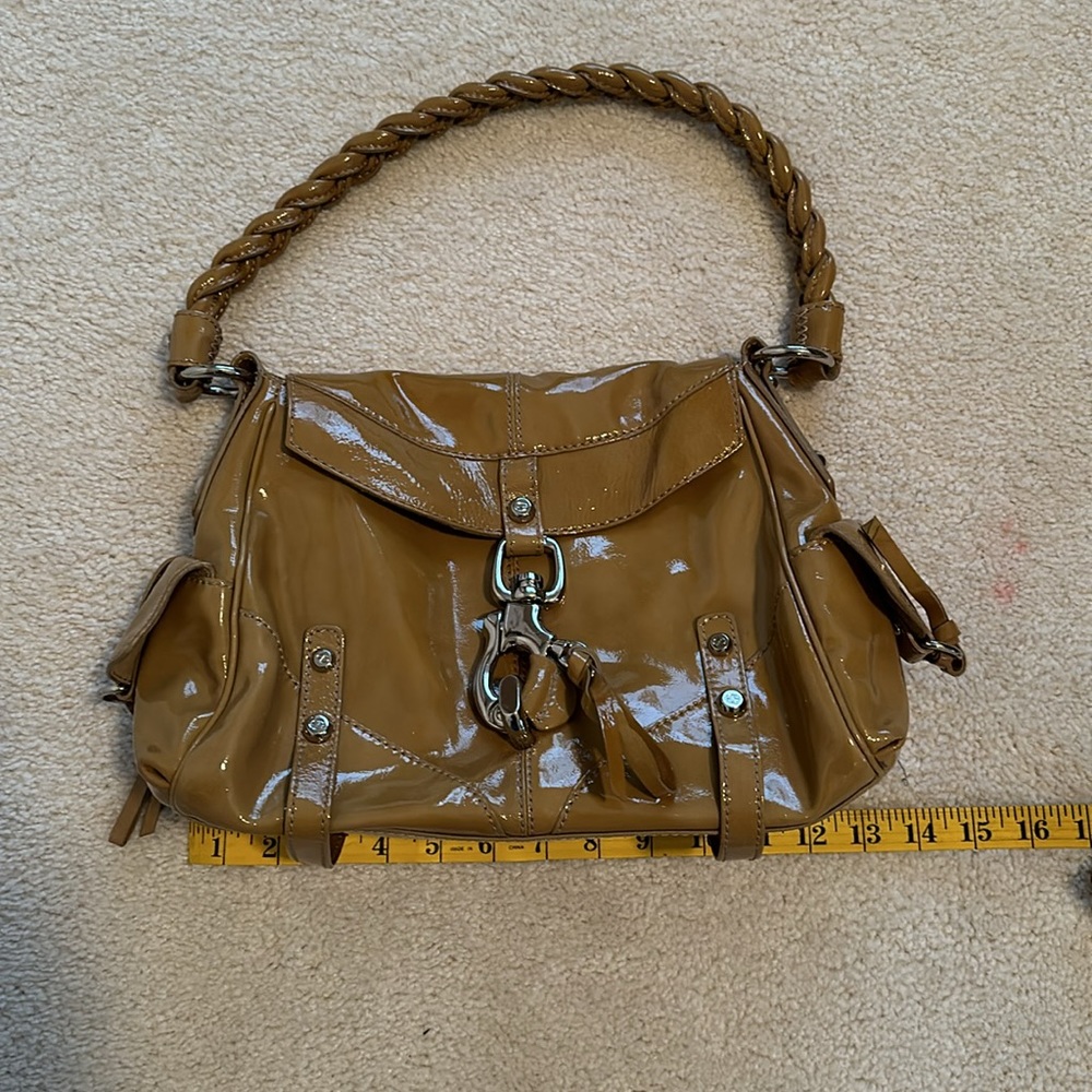 Francesco Biasia Patent Leather Shoulder Bag - Picture 7 of 8